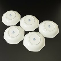 ◎510127 未使用品 前畑陶器 周富徳 八角 中華皿 5枚セット CHINA&CHINA チャーハン皿_画像3