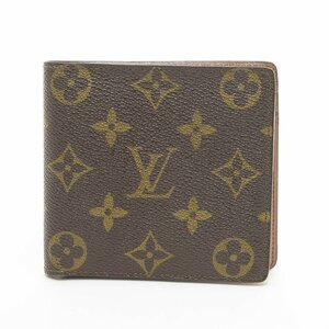 □511526 LOUIS VUITTON ルイヴィトン 二つ折り札入れ 財布 モノグラム ポルトビエカルトクレディ M60879 メンズ ブラウン