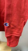 Champion チャンピオンAUTHENIC SWEAT OULLOVER HOODIE USAモデル パーカー US・XL GOLD SCARLET 2着　USED_画像3