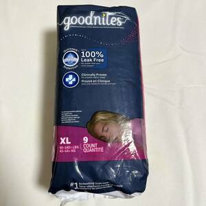 [ renewal goods ][ abroad. disposable diapers ]Goodnites XL(43-64kg) for girl 9 sheets (1 pack )[ new goods unopened ]
