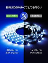 Lepro LEDテープライト SMD 5050 両面テープ 10m (5m*2本) 300連 非防水 RGB 30leds/_画像3