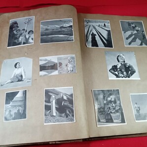 戦前スクラップブック2冊！ブロマイド写真 切り抜き 女優 美人 生写真などの画像7