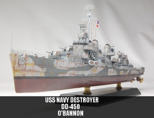 1/350 駆逐艦オバノン精密塗装完成品
