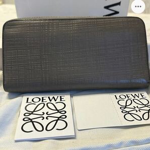 ロエベ LOEWE 財布 長財布 ロゴ ラウンドファスナー メンズ の画像2