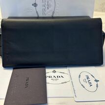 プラダ　PRADA 財布　二つ折り　長財布　サフィアーノレザー　メンズ_画像1