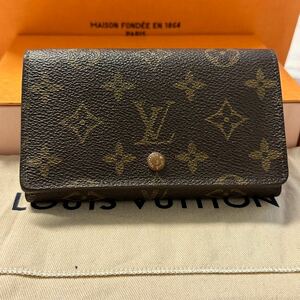 ルイヴィトン　LOUIS VUITTON モノグラム　ポルトフォイユ　トレゾール　財布　折り財布　レディース