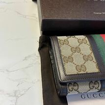 グッチ　GUCCI 財布　長財布　GGキャンバス シェリーライン　メンズ　_画像7