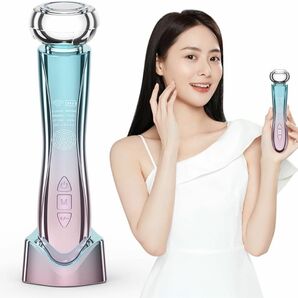 美顔器EMS リフトアップ RF温冷美顔器 イオン導出 イオン導入 多機能美容器 1台10役【EMS微電流 RF温冷 6種類モード