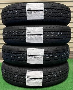 ★全国送料無料★【2024年製】BRIDGESTONE ブリヂストン K370 145/80R12 80/78N 新品 4本セット