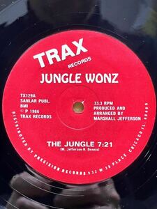 【 Marshall Jeffersonプロデュース！！】Jungle Wonz - The Jungle ,Trax Records - TX129