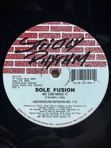 【 Little Louie Vegaプロデュース！！】Sole Fusion - We Can Make It ,Strictly Rhythm - SR12100 ,12, 33 1/3 RPM ,Stereo, US 1992
