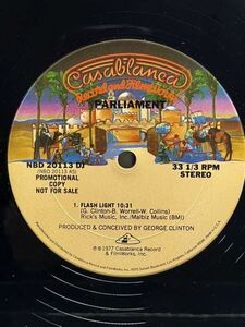 【 George Clintonプロデュース！！】Parliament - Flash Light ,Casablanca - NBD 20113 DJ,12 ,Single Sided ,33 1/3 RPM,Promo,US 1977