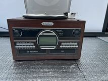 美品　木目調 WCDコピー マルチプレイヤー TS-6160　レコード　カセットテープ　CD ラジオ_画像3