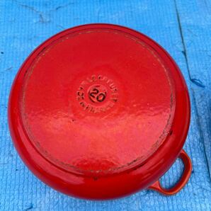 LE CREUSET 両手鍋 クルーゼ オレンジ ココット 20の画像5