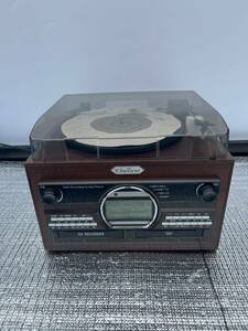 美品　木目調 WCDコピー マルチプレイヤー TS-6160　レコード　カセットテープ　CD ラジオ