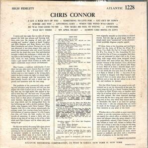 A00591478/LP/クリス・コナー (CHRIS CONNOR)「Chris Connor (1228・ヴォーカル・スウィングJAZZ・ビッグバンドJAZZ)」の画像2