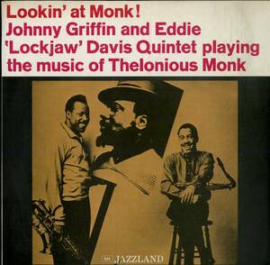 A00590463/LP/ジョニー・グリフィン&エディー・ロックジョー・デイビス「Lookin At Monk (1978年・VIJ-5053・バップ)」