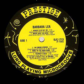 A00591472/LP/バーバラ・リー「Barbara Lea (1986年・OJC-1713・ヴォーカル・スウィングJAZZ)」の画像3