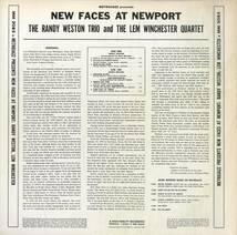 A00590598/LP/Randy Weston/Lem Winchester「New Faces At Newpart」_画像2