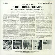 A00590663/LP/ザ・スリー・サウンズ (THE THREE SOUNDS)「Here We Come (1992年・BN-4088・ハードバップ・ソウルジャズ)」_画像2