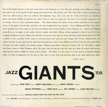 A00591601/LP/Stan Getzほか「Jazz Giants 58」_画像2