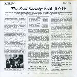 A00591960/LP/サム・ジョーンズ (SAM JONES)「The Soul Society アナログ銘撰集 リバーサイド篇 40 (1993年・VIJJ-30065・ハードバップ)の画像2