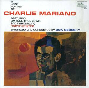 A00592133/LP/チャーリー・マリアーノ「A Jazz Portrait Of Charlie Mariano チャーリー・マリアーノの肖像 (1999年・TKJV-19048・180g重