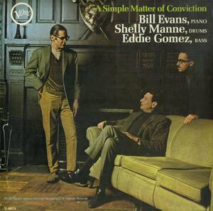 A00592238/LP/Bill Evans/Shelly Manne/Eddie Gomez「A Simple Matter Of Conviction(VANGELDER刻印)」