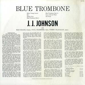 A00591828/LP/J.J.ジョンソン「ブルー・トロンボーン」の画像2