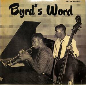 A00590871/LP/ドナルド・バード「Byrds Word (1990年・KIJJ-2002・MONO・ハードバップ・バップ)」