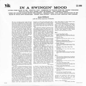 A00590998/LP/アン・ギルバート with エリオット・ローレンス楽団「In A Swingin Mood (1993年・BVJJ-2837・MONO・スウィングJAZZ・ヴォの画像2