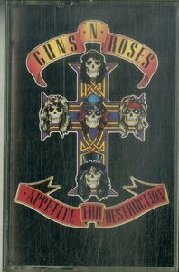 F00025383/カセット/ガンズ・アンド・ローゼズ (GUNS N ROSES)「Appetite For Destruction (1987年・M5G-24148・ハードロック)」