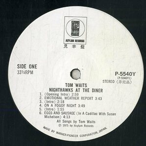 A00592728/LP2枚組/トム・ウェイツ (TOM WAITS)「Nighthawks At The Diner 娼婦たちの晩餐 (1975年・P-5540-1Y・ブルースロック)」の画像3