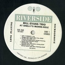 A00592808/LP/ビル・エヴァンス「Bil Evans Trio At Shellys Manne-Hole Hollywood California (1986年・OJC-263)」_画像3