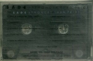 F00025434/カセット/シャーデー (SADE)「Stronger Than Pride (1988年・宣伝盤・スムースJAZZ・ソウル・SOUL)」