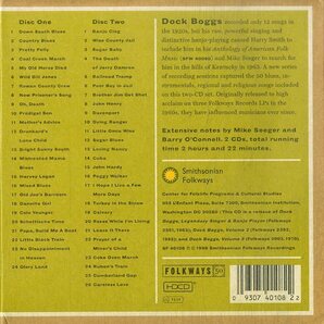 D00160783/CD2枚組/ドック・ボッグス (DOCK BOGGS)「His Folkways Years 1963-1968 (1998年・SF-40108・HDCD・アパラチア音楽・カントリの画像2