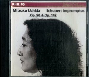 D00161058/CD/内田光子(Pf)「Schubert / Impromptus Op. 90 & Op. 142 (456-245-2)」