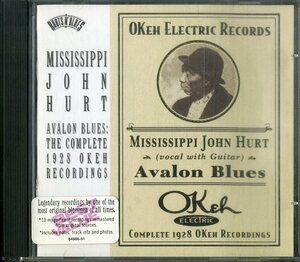 D00160740/CD/ミシシッピ・ジョン・ハート (MISSISSIPPI JOHN HURT)「Avalon Blues: The Complete 1928 Okeh Recordings (CK-64986・カン