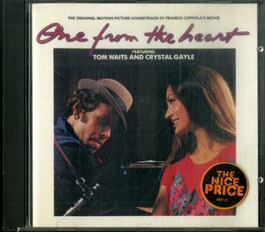 D00160646/CD/トム・ウェイツ&クリスタル・ゲイル「フランシス・フォード・コッポラ監督 One From The Heart OST (CK-37703・サントラ・