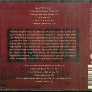 D00160760/CD/ライス、ライス、ヒルマン＆ペダーセン (TONY RICE)「Running Wild (2001年・ROUNDER-11661-0483-2・ブルーグラス・BLUEGRAの画像2