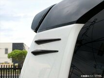 カスタム HONDA N-BOX+ N-BOXスラッシュ アクティバン ミラー/ドアガード ボルテックスジェネレーター ゴムカナード ブラック_画像4