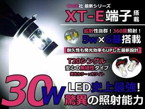 デリカD:5 後期 CV系 LEDバックランプ T20 爆光 30W LED バルブ リア バックライト バック球 交換 LED球 電球三菱