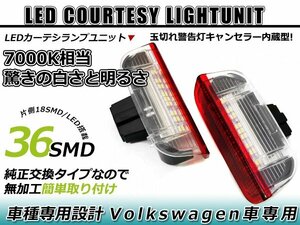 フォルクスワーゲン VW トゥアレグ Touareg トアレグ 7PC LED カーテシランプ キャンセラー内蔵 サイドドア 球切れ 警告灯 ホワイト