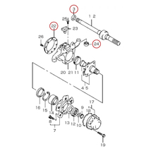 JB23 JB33 JB43 ジムニー フロント キングピンベアリング ナックルシール オイルシール 1台分 オーバーホール シミー対策 ジャダー対応_画像2