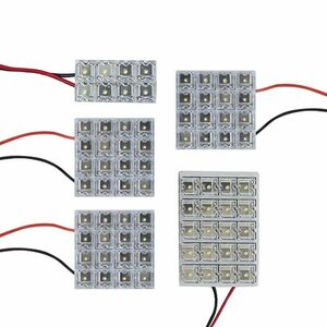 メール便送料無料 タントカスタム L385S LEDルームランプ FLUX 5Pセット 76発 ダイハツ 室内灯 ルームライト 車内灯 純正 交換