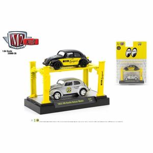 送料360円より　M2 Machines x MOONEYES 1/64 1953 VW Beetle Deluxe Model BK & SL [M264M33000-26]