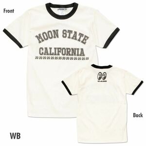 送料200円より　MOON State Californiaトリム Tシャツ [TM884]　MOONEYES　Lサイズ