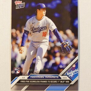 topps now カード 山本由伸 #42 トップスナウ ロサンゼルス・ドジャース Los Angeles Dodgers card MLB 2024 グッズ トレカ 侍ジャパン 1の画像1