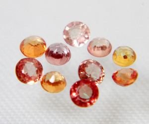 ♪【激安】天然各種カラーサファイア　10Pcs　セット 0.335ct【19】