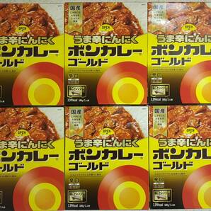 ボンカレーゴールド うま辛にんにく 辛口 180g× 6個セット 送料無料 保存食 ストック食品 大塚食品の画像1